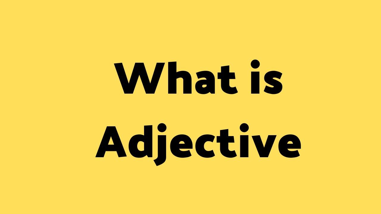 The Adjective