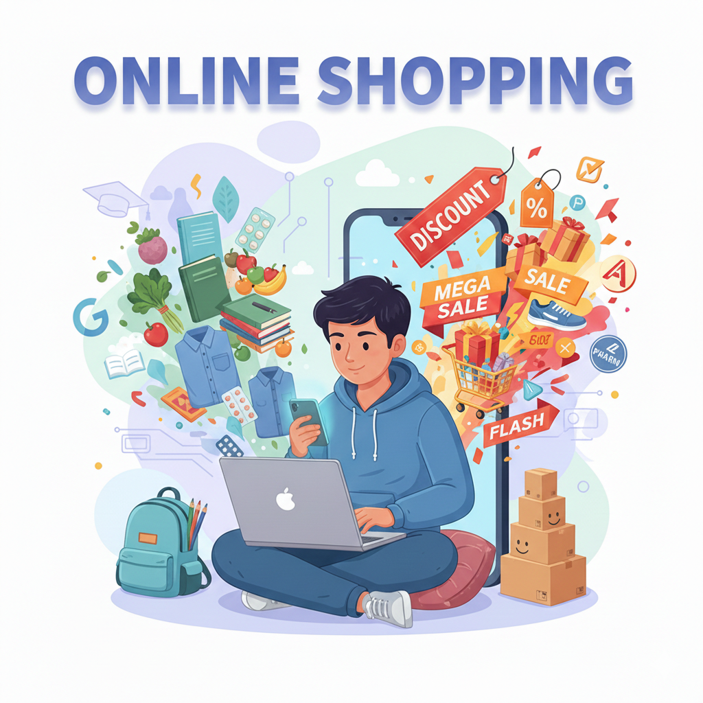 12th Class UP Board Model Paper Eassy Online Shopping