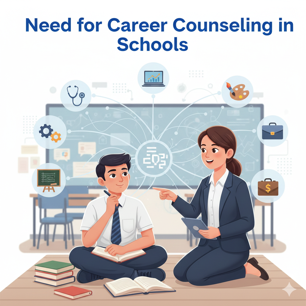 12th Class UP Board Model Paper Eassy Need for Career Counselling in Schools