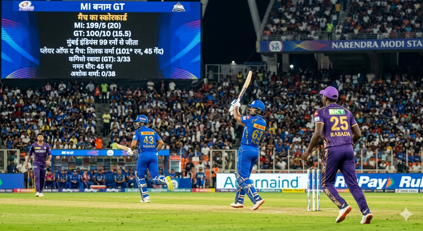 मुंबई इंडियंस (MI) बनाम गुजरात टाइटन्स (GT) – IPL 2026